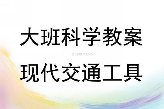 大班科學(xué)活動(dòng)現(xiàn)代交通工具教案反思