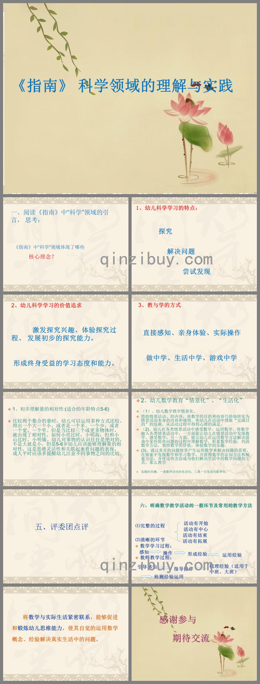 幼兒園數學領域3-6歲兒童學習與發展指南培訓PPT課件