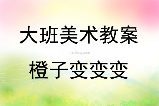 大班美術(shù)創(chuàng)意活動橙子變變變教案反思