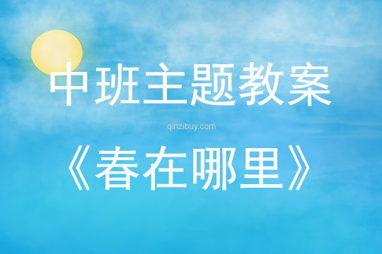 中班春天春在哪里教案反思
