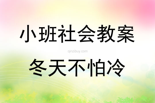 小班社會冬天不怕冷教案反思