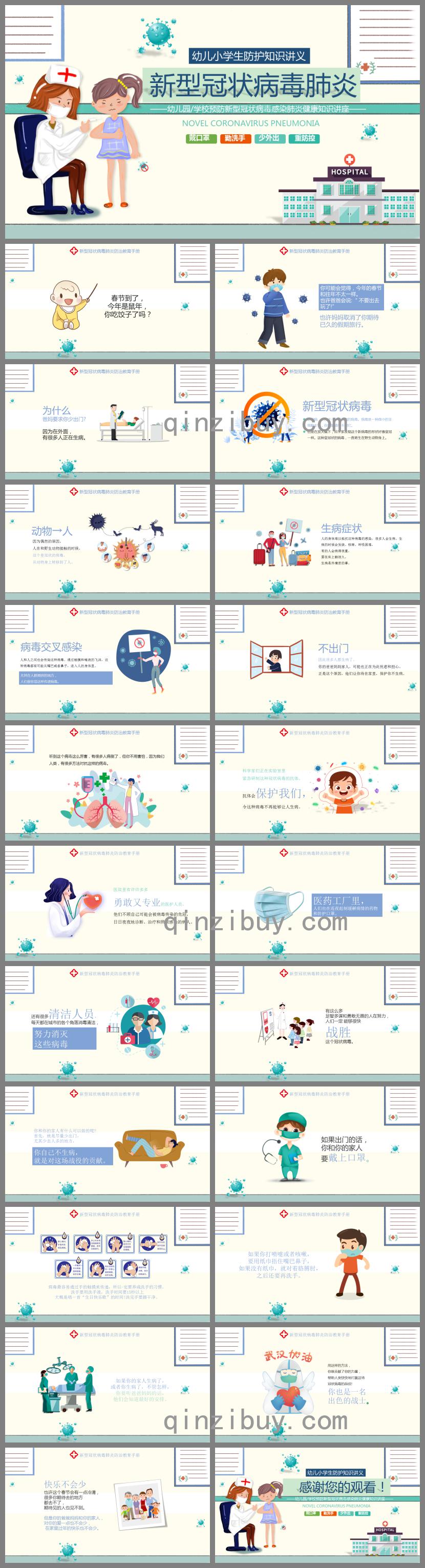 大班健康預防新型冠狀病毒感染肺炎健康知識講座PPT課件