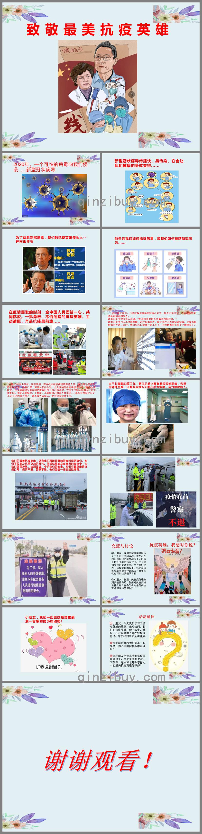 大班社會致敬最美抗疫英雄PPT課件