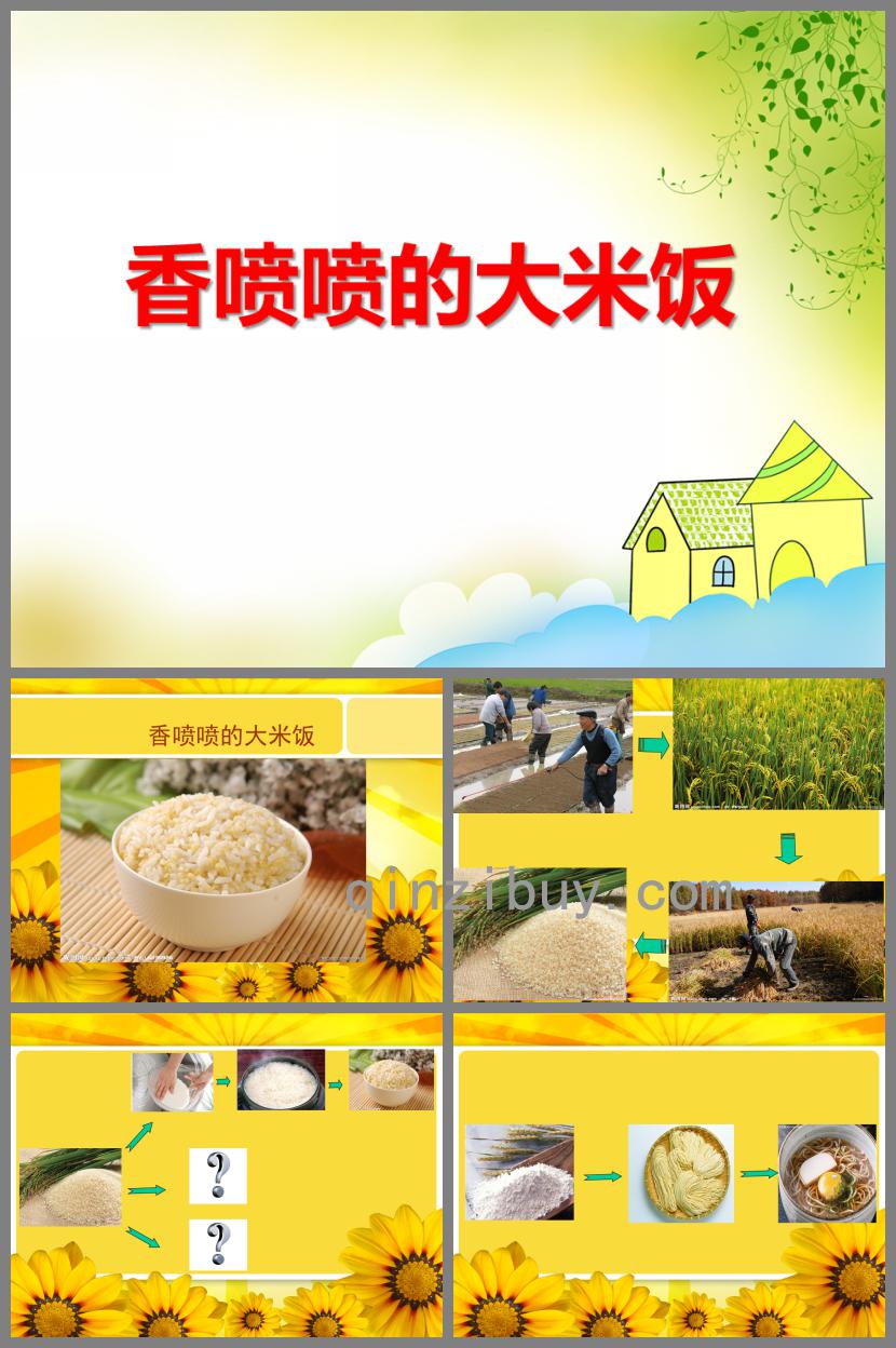 中班健康香噴噴的大米飯PPT課件