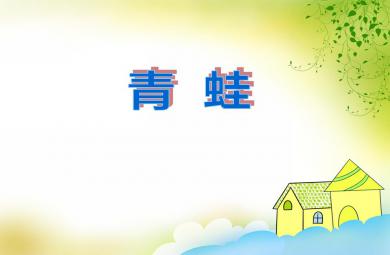 大班美術(shù)活動青蛙PPT課件