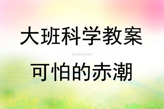 大班科學活動可怕的赤潮教案