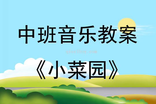 中班音樂活動小菜園教案反思