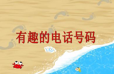 中班數學公開課有趣的電話號碼PPT課件