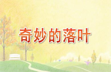 中班美術(shù)奇妙的落葉PPT課件
