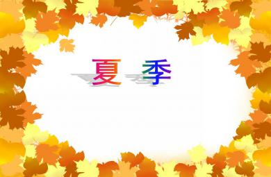 中班主題活動夏季PPT課件