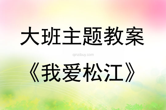 大班學習活動我愛松江教案反思