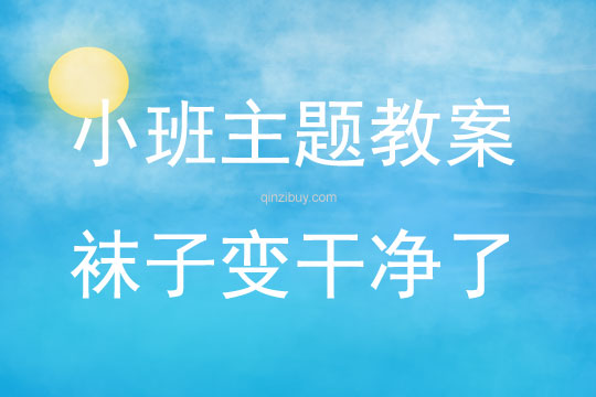 小班主題襪子變干凈了教案反思