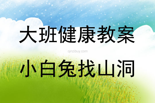 大班健康活動小白兔找山洞教案反思