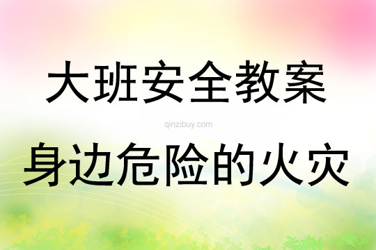 大班安全身邊危險的火災教案反思