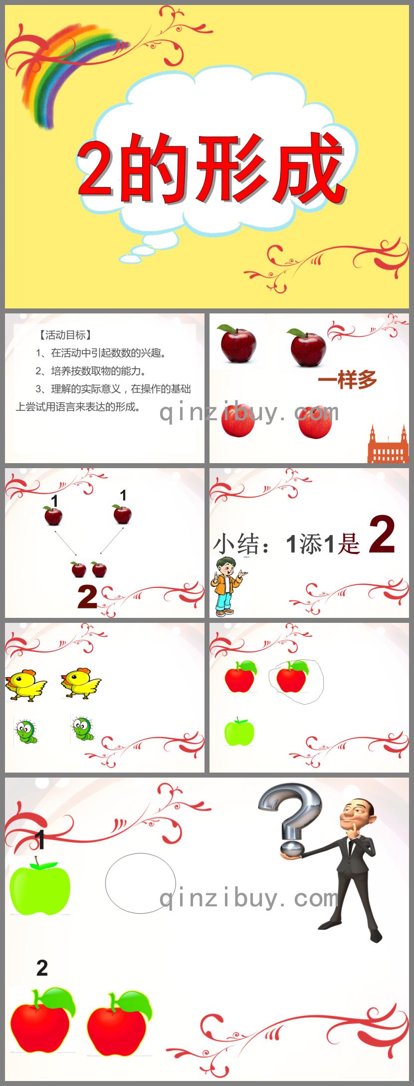 小班數(shù)學(xué)2的形成PPT課件