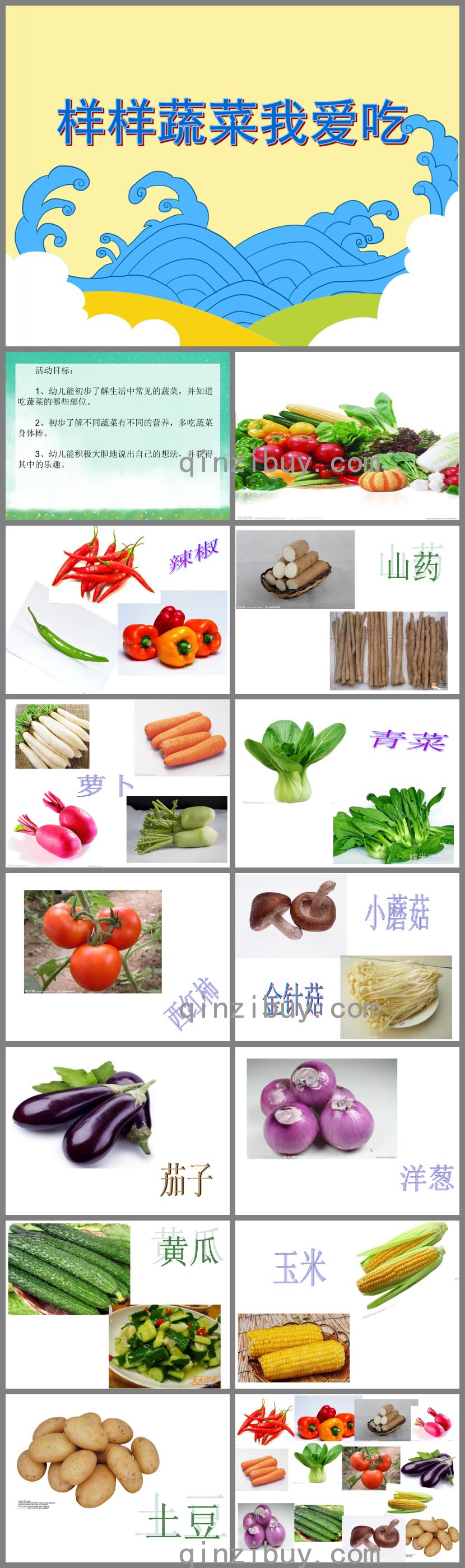 中班健康活動樣樣蔬菜我愛吃PPT課件