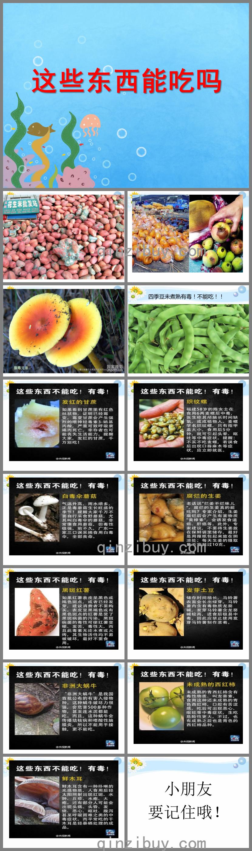 中班安全教育這些東西能吃嗎PPT課件