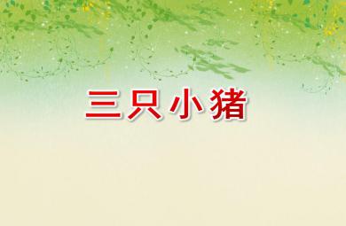 大班語言說課稿三只小豬PPT課件