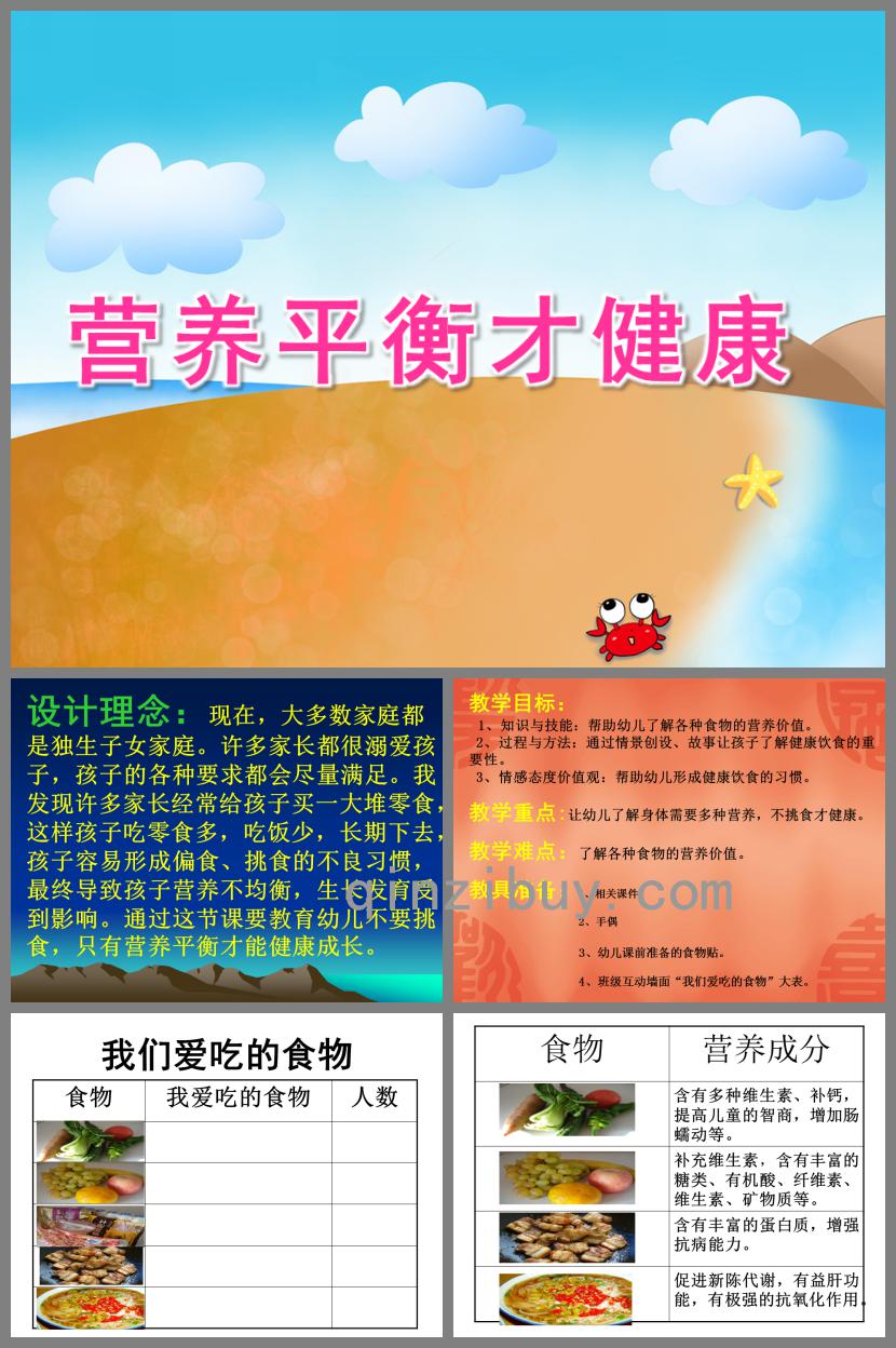 中班健康營養平衡才健康PPT課件