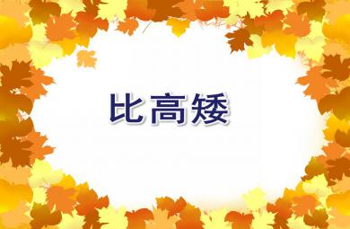 小班數(shù)學(xué)活動(dòng)比高矮PPT課件