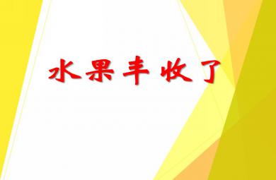 中班數學水果豐收了PPT課件