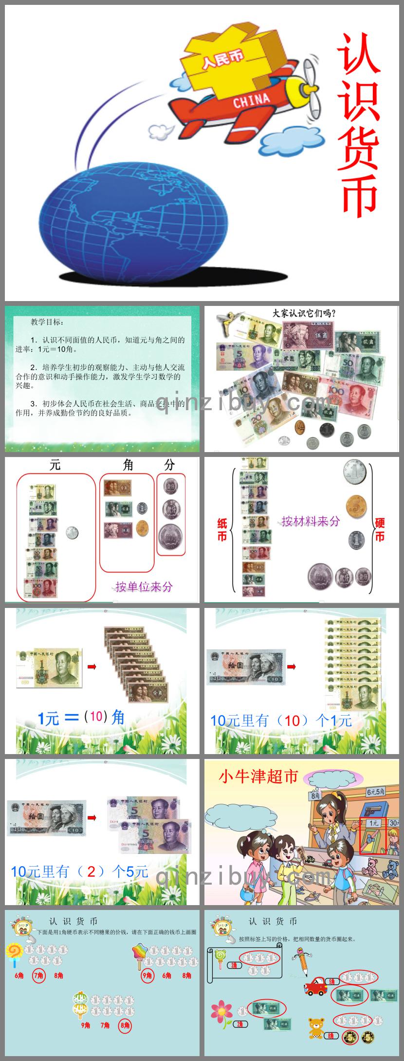 大班數學認識貨幣PPT課件