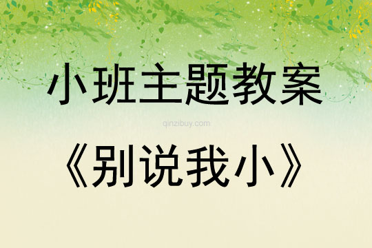 小班主題別說我小教案反思