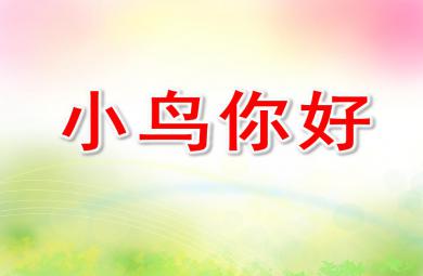 小班語言公開課小鳥你好PPT課件