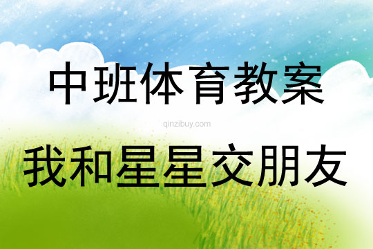 中班體育我和星星交朋友教案反思