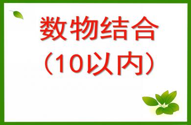 中班數學數物結合(10以內)PPT課件