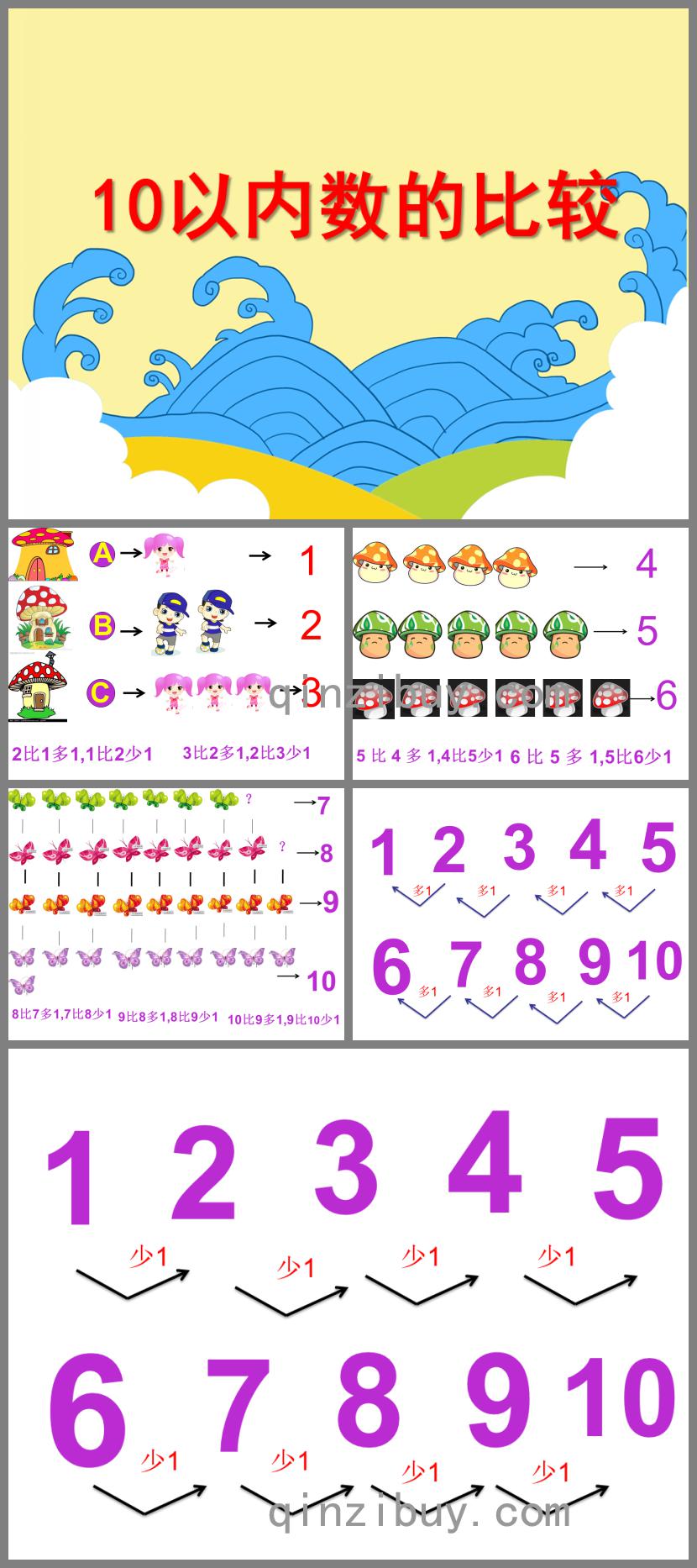 大班數(shù)學(xué)教育活動10以內(nèi)數(shù)的比較PPT課件
