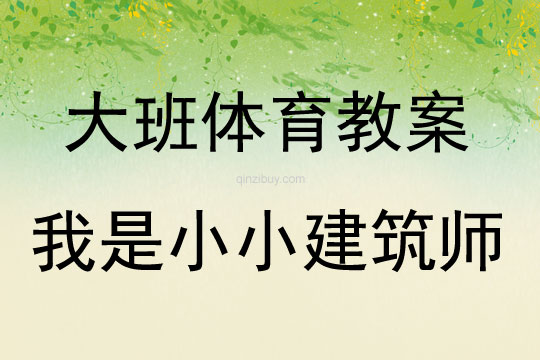 大班體育活動(dòng)我是小小建筑師教案反思