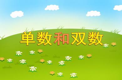 小班數學活動單數和雙數PPT課件