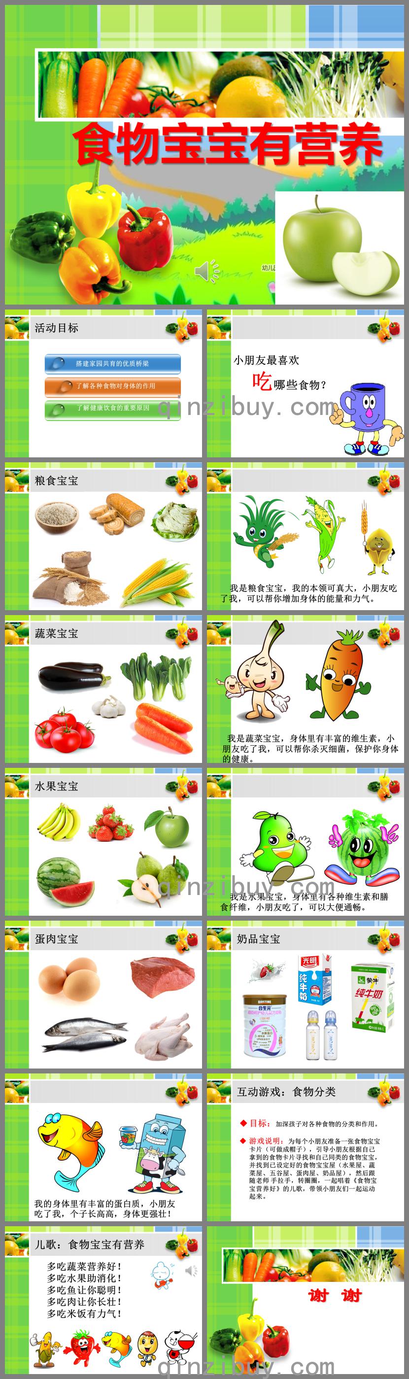 食物寶寶有營養PPT課件