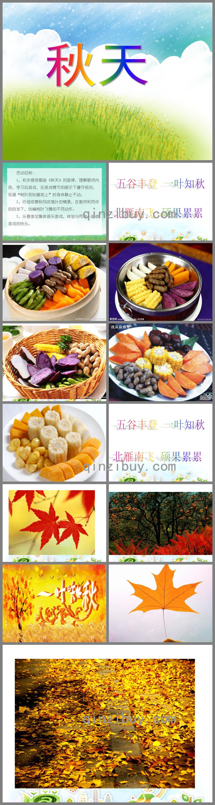 大班綜合秋天PPT課件
