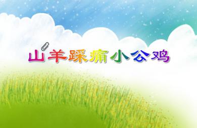 小班音樂山羊踩痛小公雞PPT課件