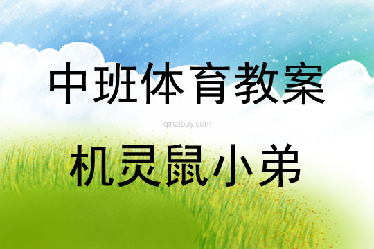 中班體育機靈鼠小弟教案反思