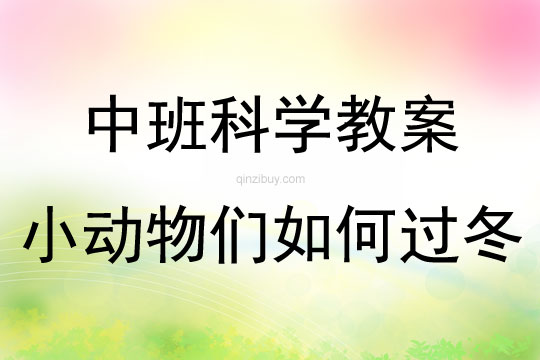 中班科學(xué)活動小動物們?nèi)绾芜^冬教案反思