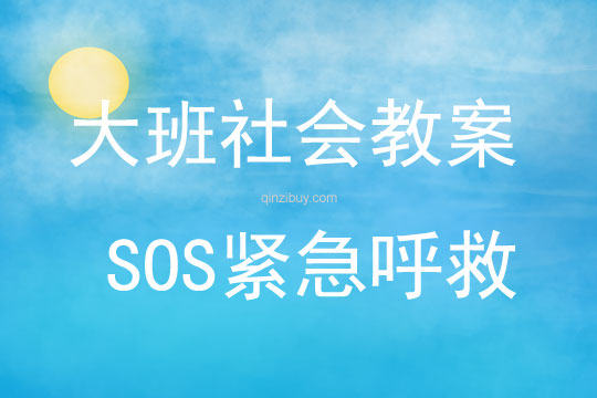 大班社會SOS緊急呼救教案