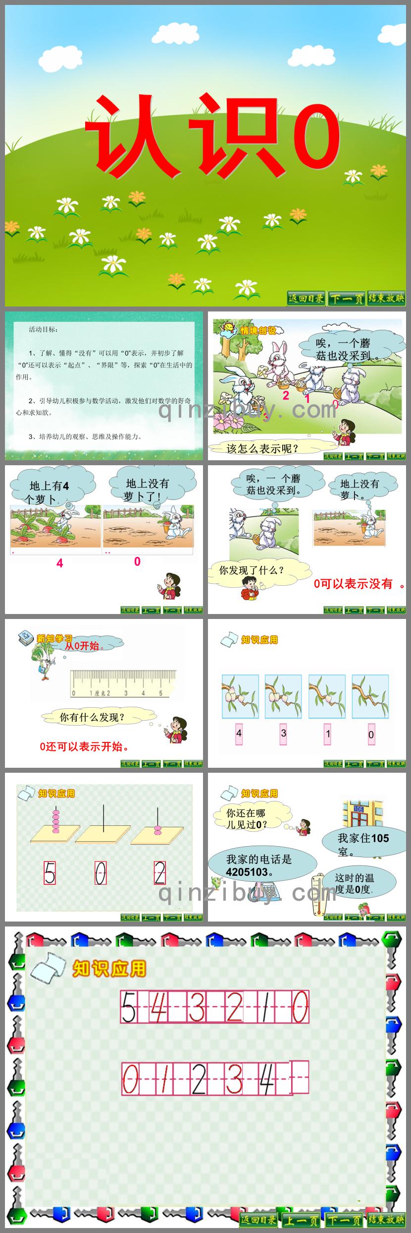 大班數(shù)學(xué)活動(dòng)認(rèn)識(shí)0 PPT課件