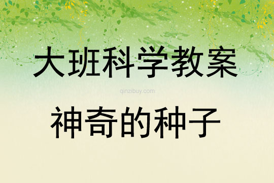 大班科學神奇的種子教案反思