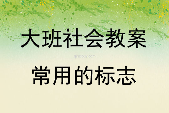 大班社會(huì)活動(dòng)常用的標(biāo)志說課稿教案反思