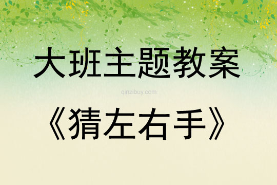 大班綜合活動猜左右手教案反思