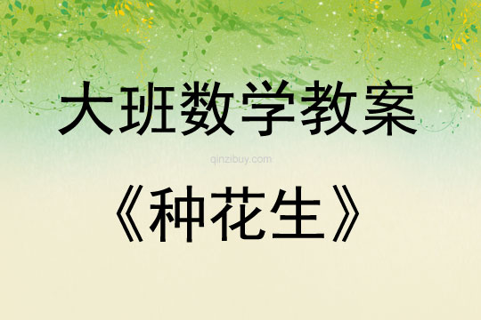 大班數學種花生教案反思
