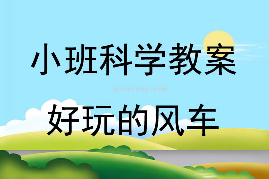 小班科學好玩的風車教案反思