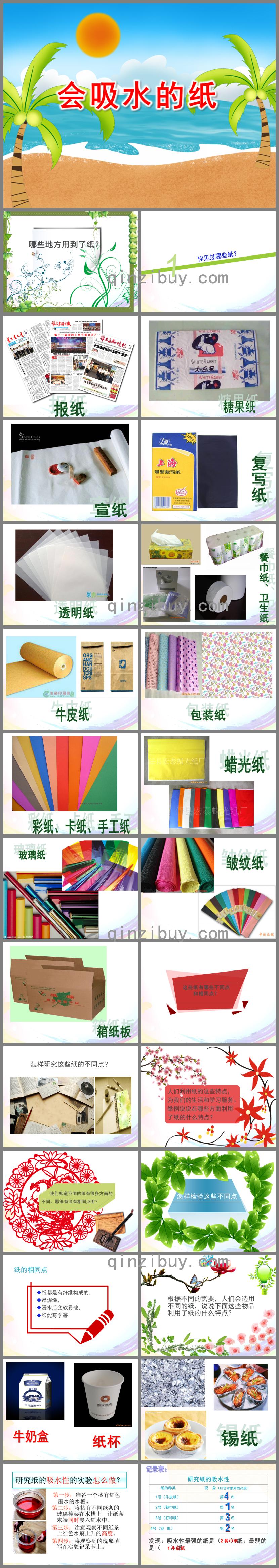 大班科學(xué)會吸水的紙PPT課件