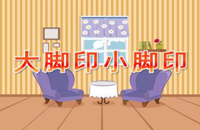 小班數學大腳印小腳印PPT課件
