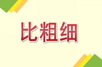 中班數(shù)學比粗細PPT課件