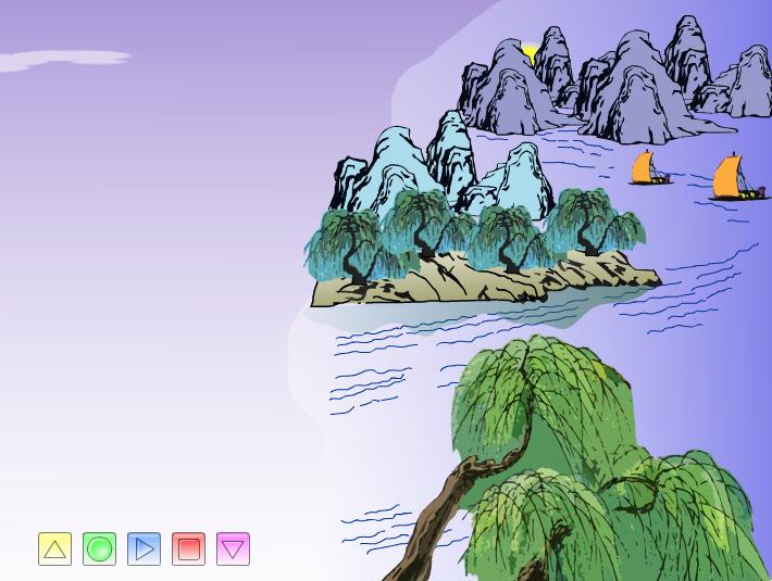 幼兒園中班古詩泊船瓜洲FLASH課件動(dòng)畫