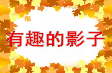 中班語言公開課課件有趣的影子PPT課件